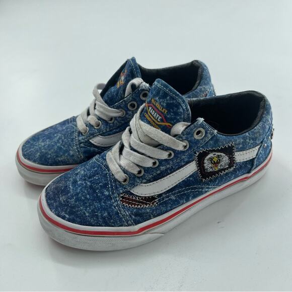 Vans Other - Vans X Cobra Kai Old Skool Sneakers Shoes Blue Low Tops Eagle Fang Karate